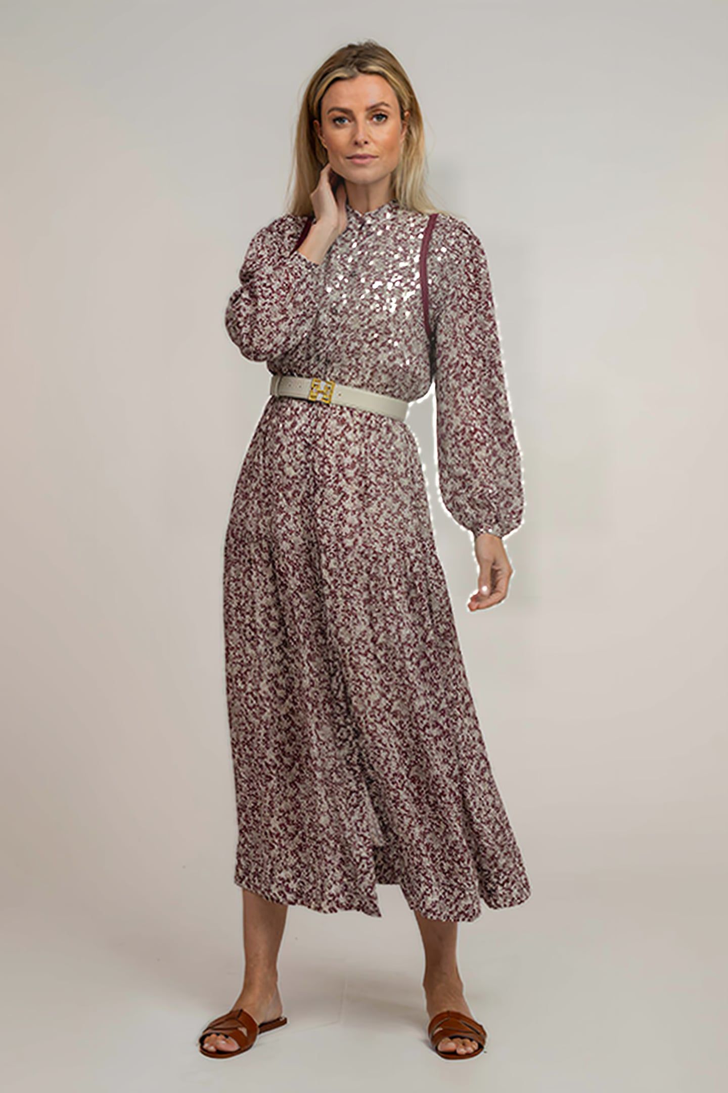 ROSSY MAXI DRESS LAUREL PINK 1