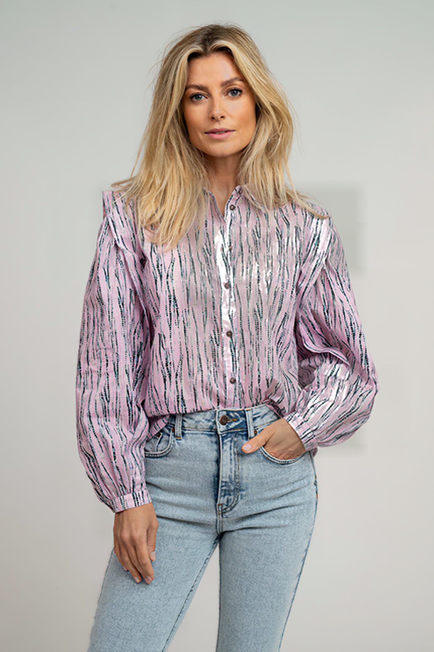 RAINA BLOUSE SHIBORI LEMONADE 1