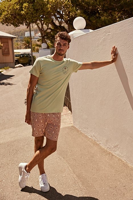 MEN TEE TULUM PALM FADED MINT GREEN 6
