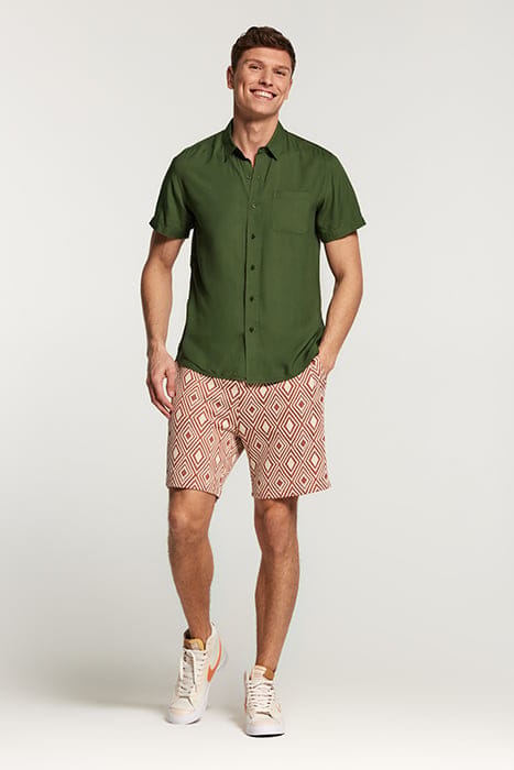 MEN INTARSIA SHORTS CHUTNEY BROWN 3