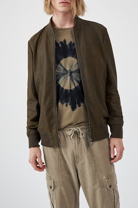 KHAKI SUEDE JACKET 1
