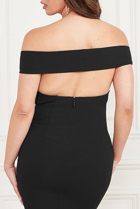 MARCIANO BY GUESS DAHLIA OFF SHOULDER JET BLACK 4