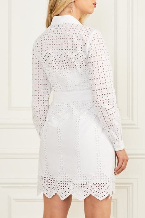 MARCIANO BY GUESS KEELY SHIRT DRESS TRUE WHITE 2