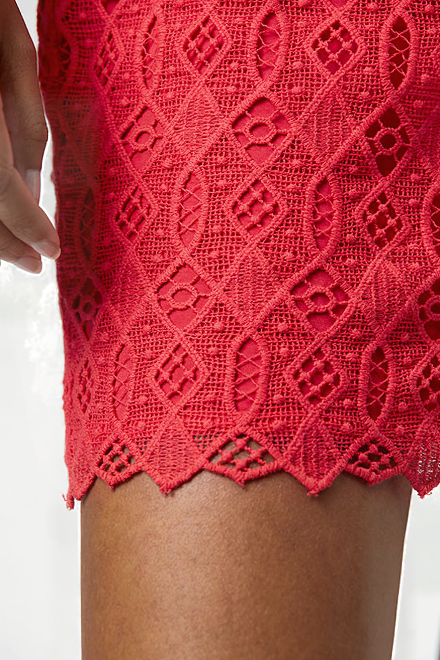 D6MARLEY LACE DRESS RUBY GRAPEFRUIT 6