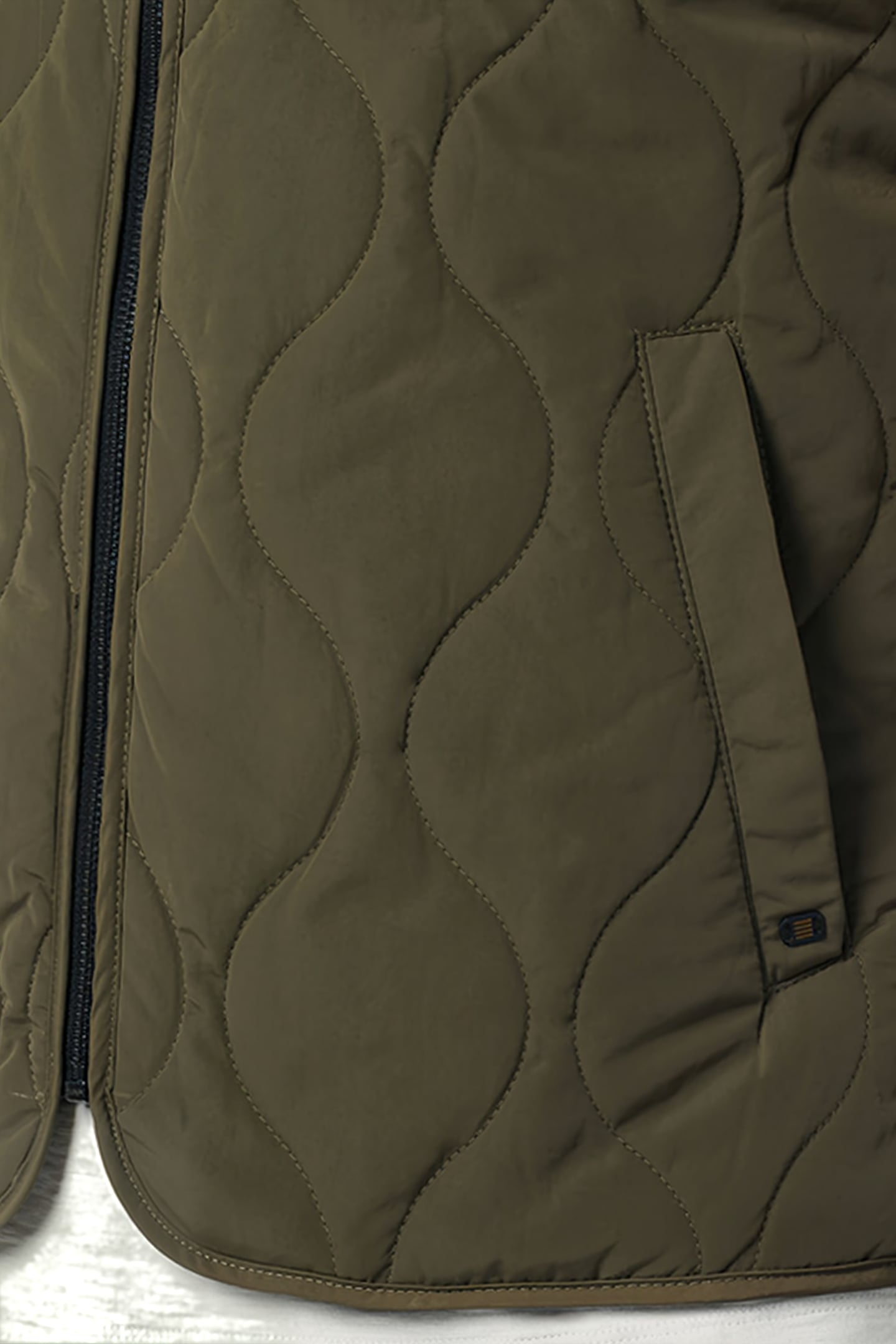 GILET PADDED FULL ZIPPER ARMY 6