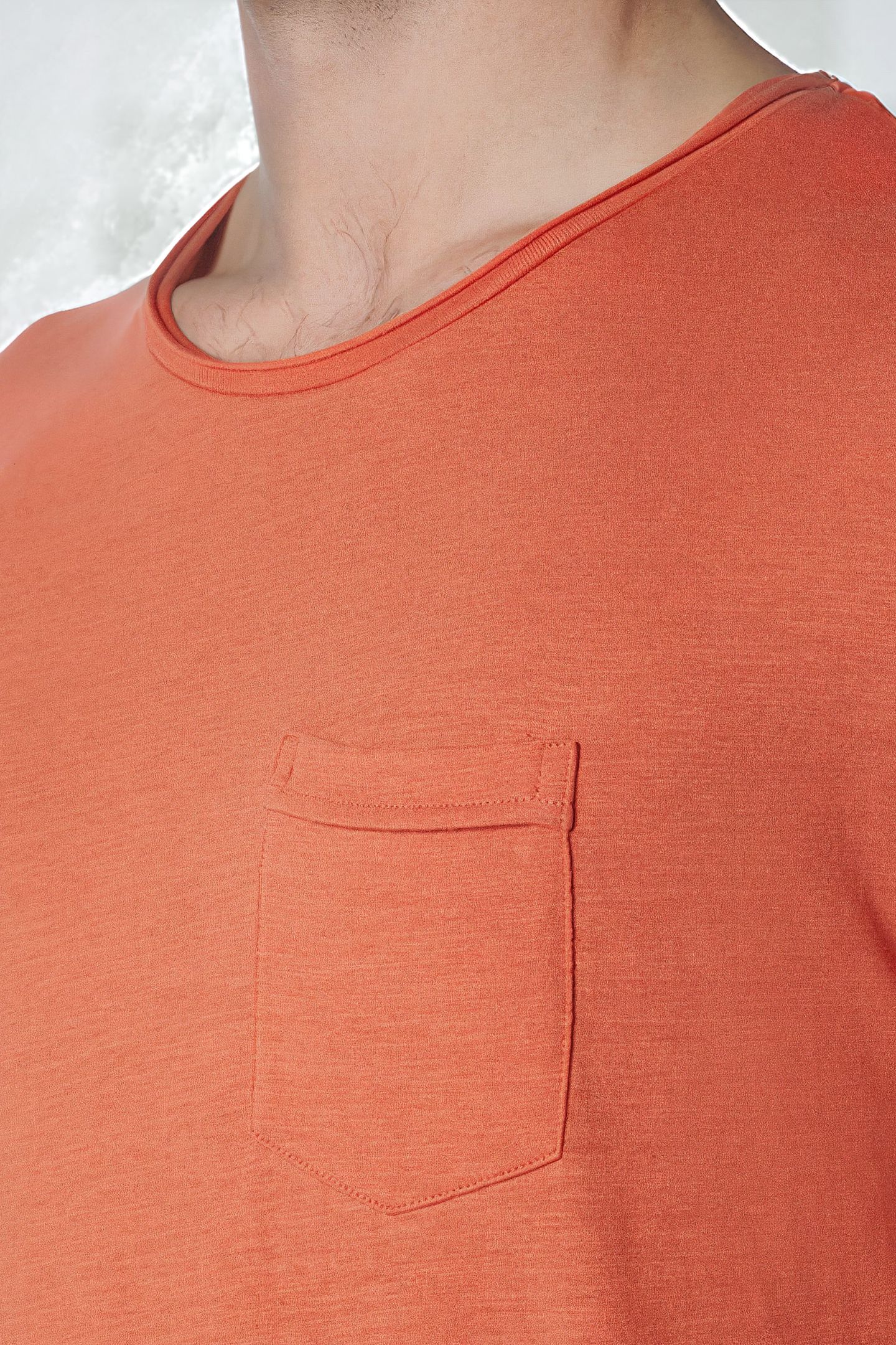 T-SHIRT CREWNECK SLUB PAPAYA 6