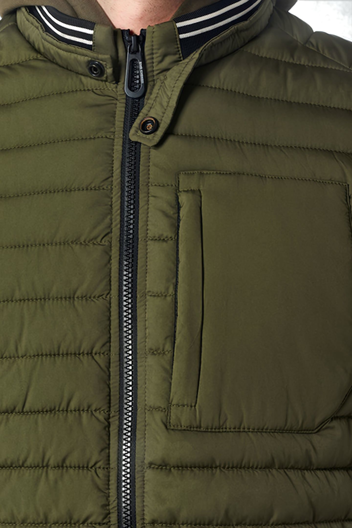 JACKET SHORT FIT PADDED ARMY 6