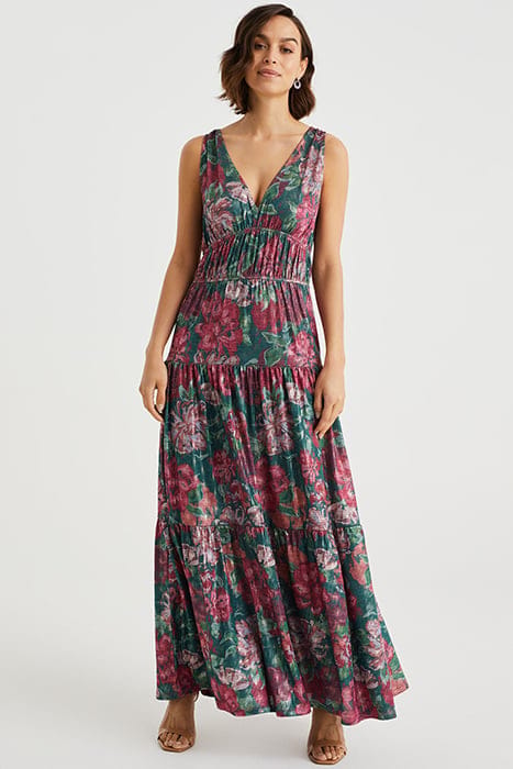 DRESS MAXI MULTI-COLOURED 1