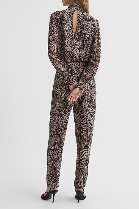 LEONA BROWN JUMPSUIT — THE MODEL IS WEARING A SIZE 8 2