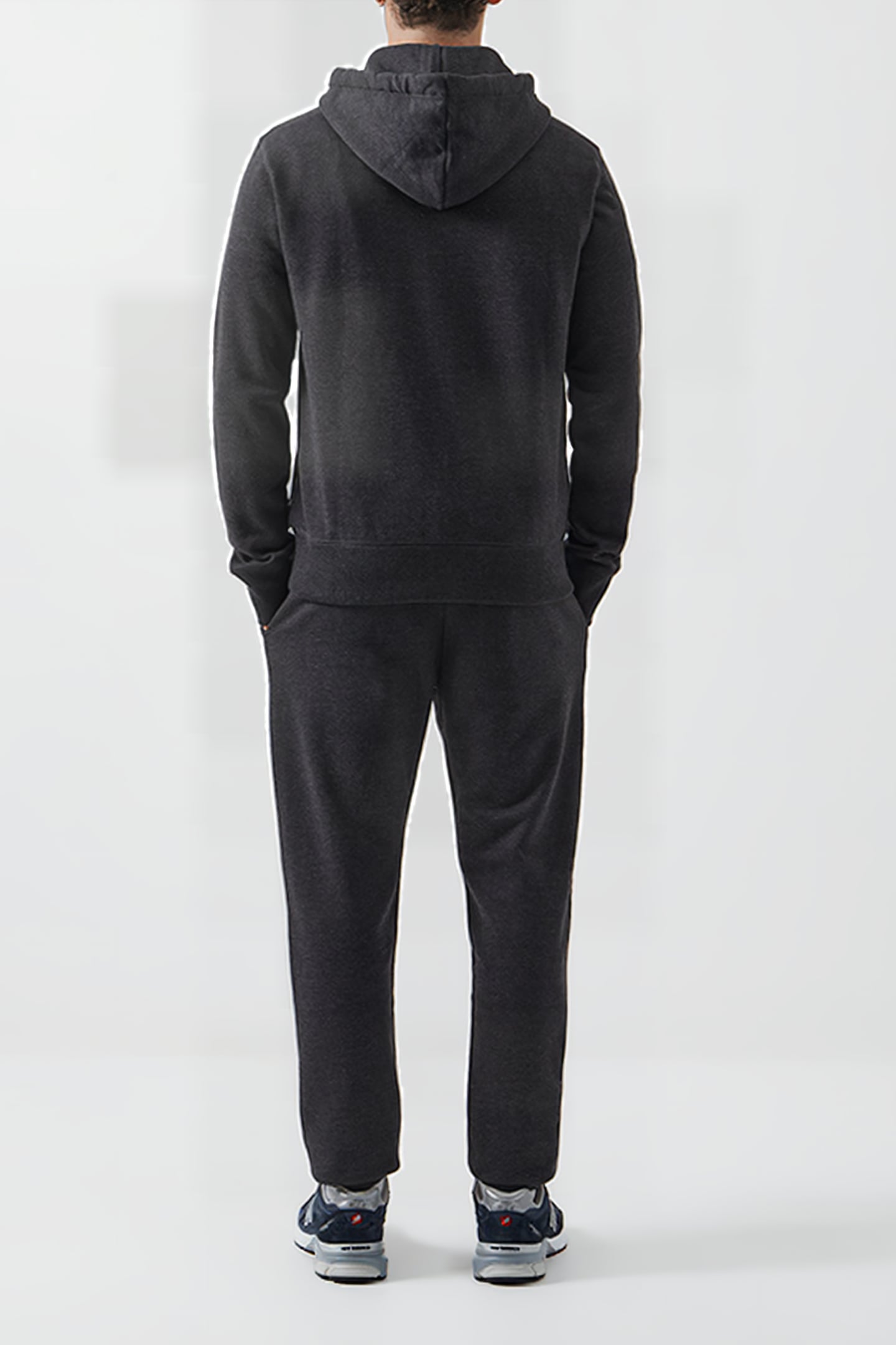 OVERHEAD SWEAT HOODIE CHARCOAL MELANGE 2