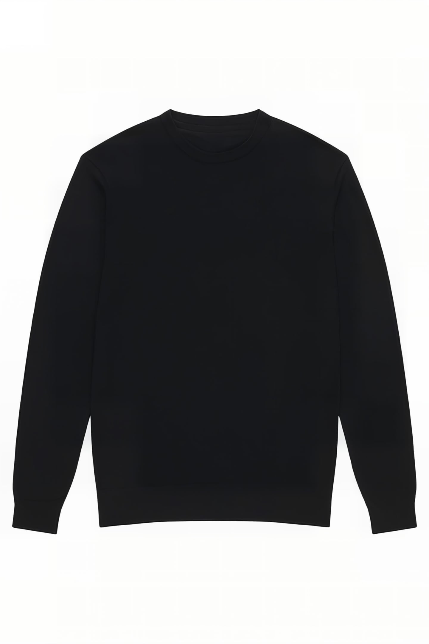CREW NECK KNIT JUMPER BLACK 3