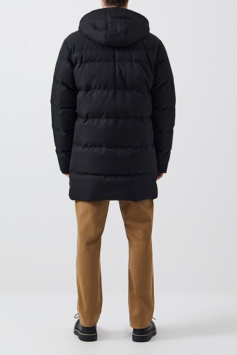 ROW LAYERED PUFFER PARKA COAT BLACK 3