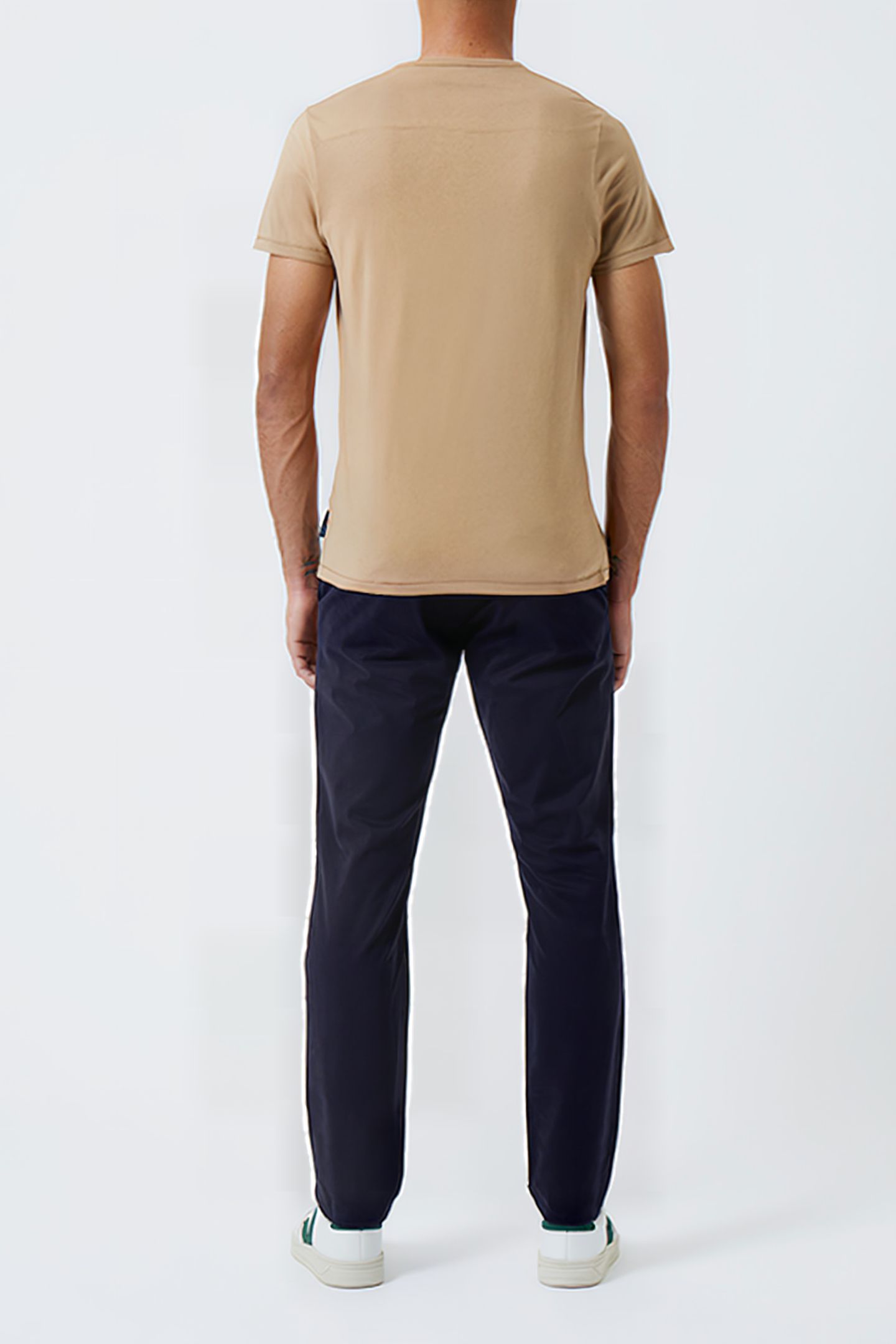 CREW NECK SHORT SLEEVE T-SHIRT CAMEL 2