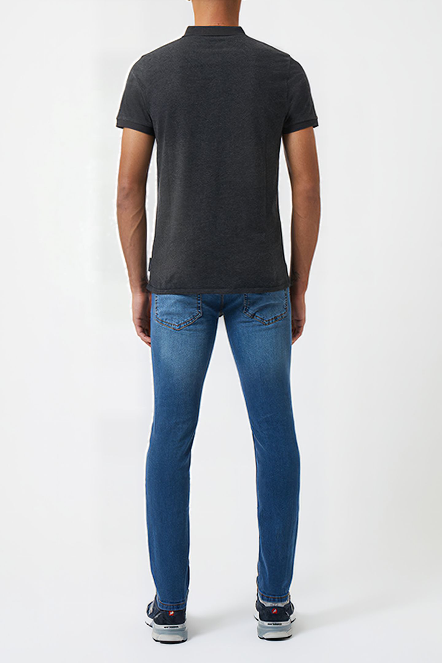 JERSEY POLO SHIRT CHARCOAL 2