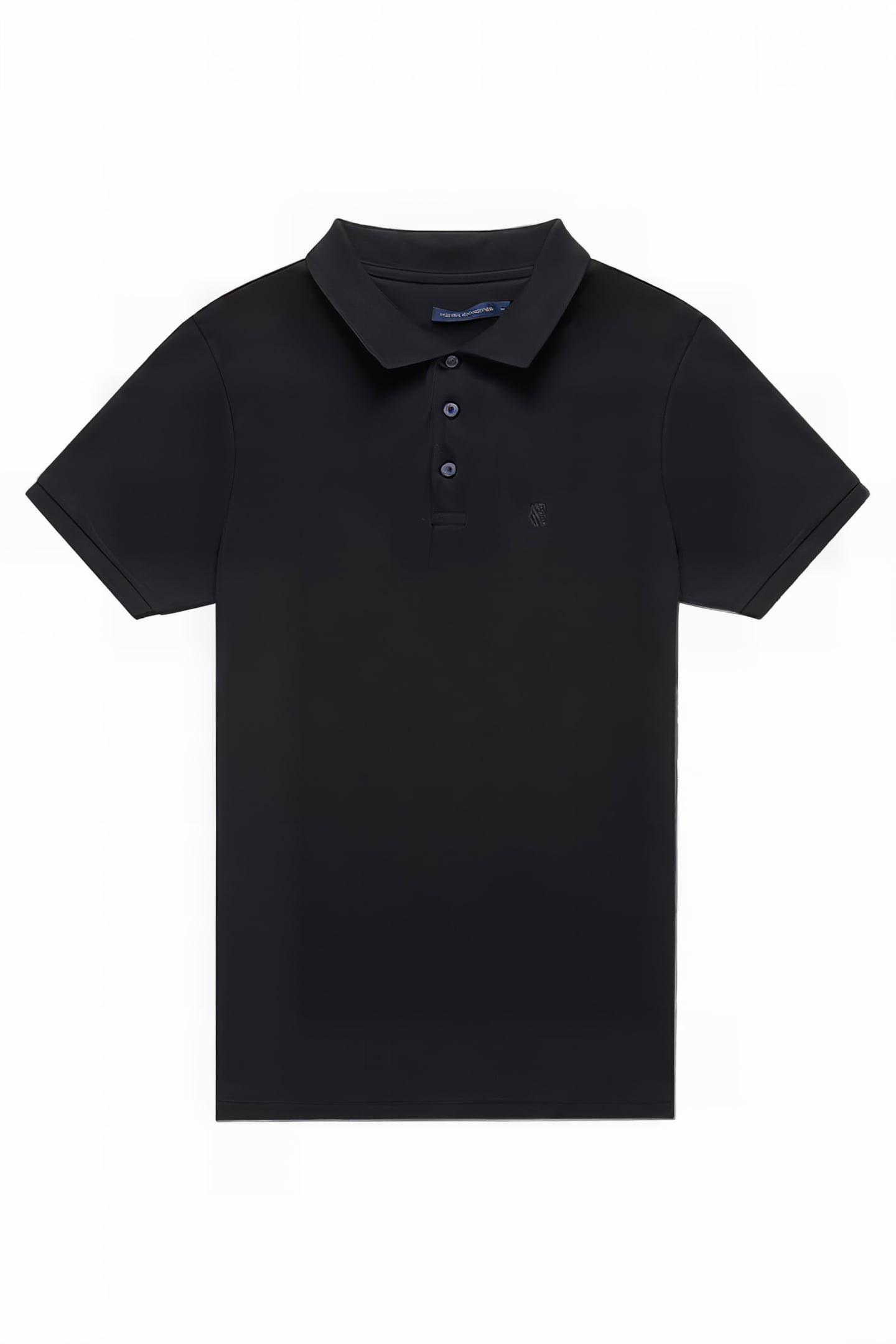 2 PACK JERSEY SHORT SLEEVE POLO SHIRTS BLACK/CHARCOAL MEL 3