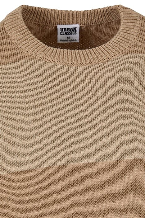 HEAVY OVERSIZED STRIPED SWEATSHIRT WARMSAND/WETSAND 8