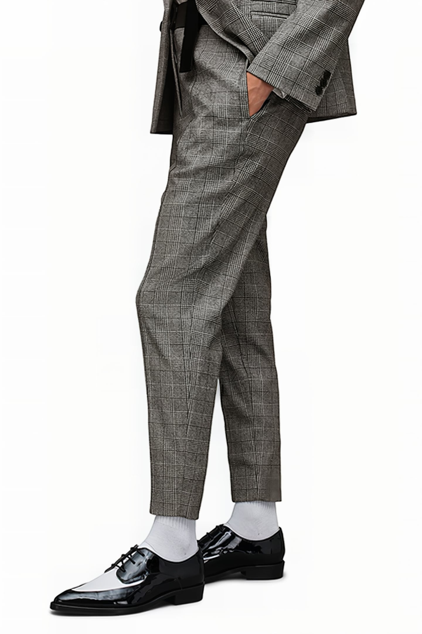 BEA CHECK TROUSER GREY 6