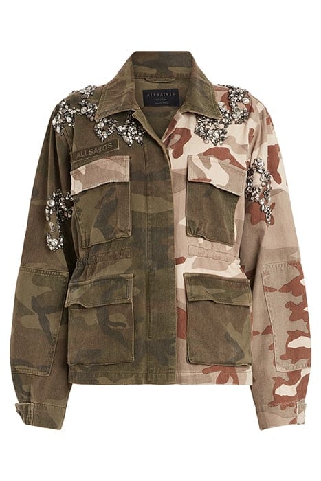 FINCH EMB JACKET CAMO GREEN 3
