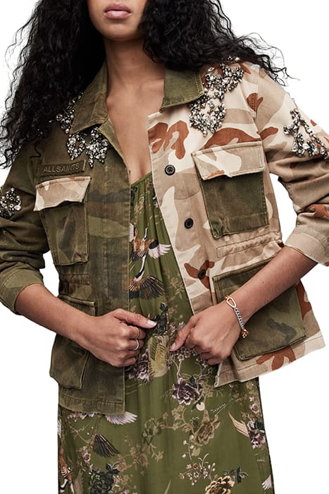FINCH EMB JACKET CAMO GREEN 5