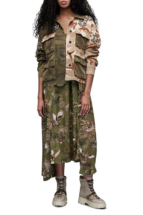 FINCH EMB JACKET CAMO GREEN 1