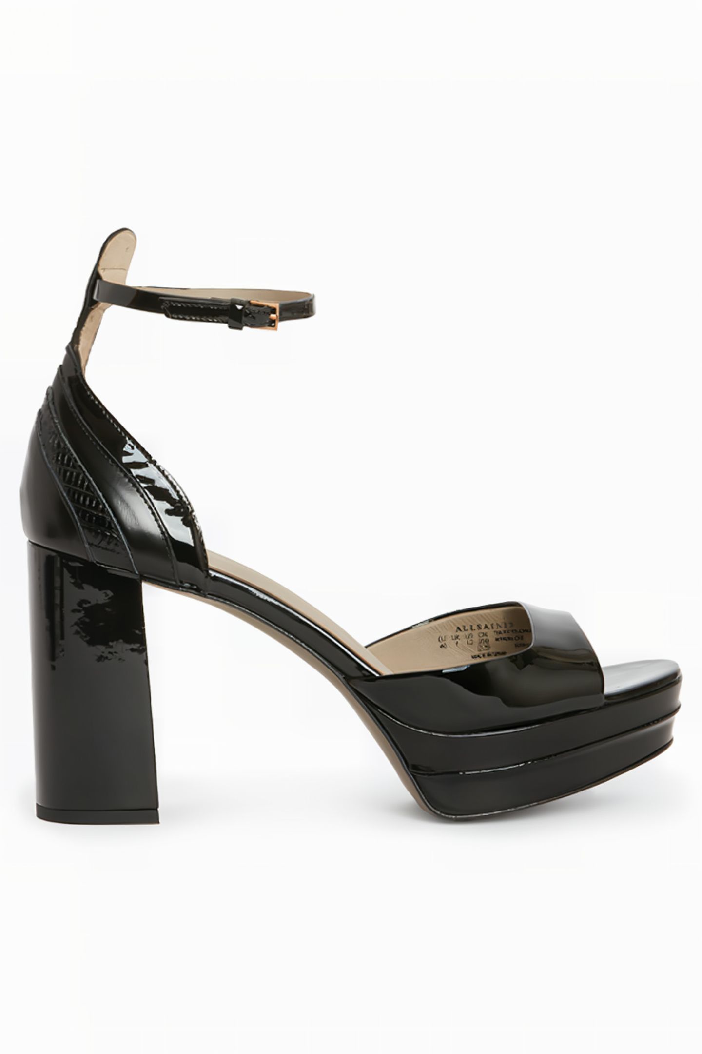 TIA PLATFORM HEEL BLACK SHINE 1