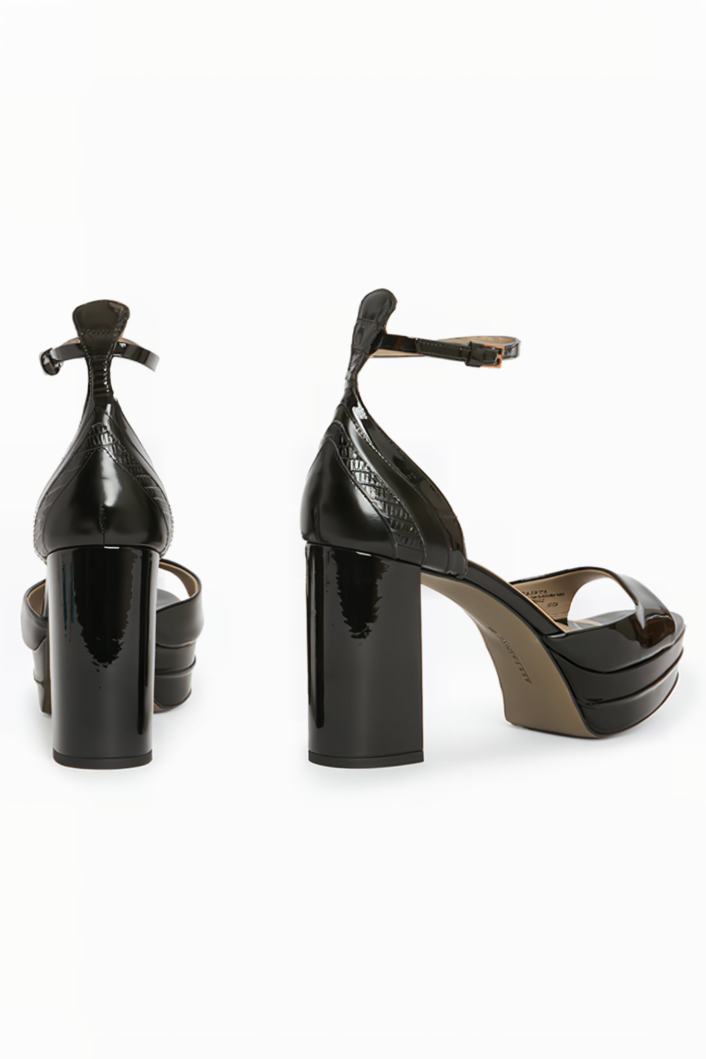 TIA PLATFORM HEEL BLACK SHINE 4