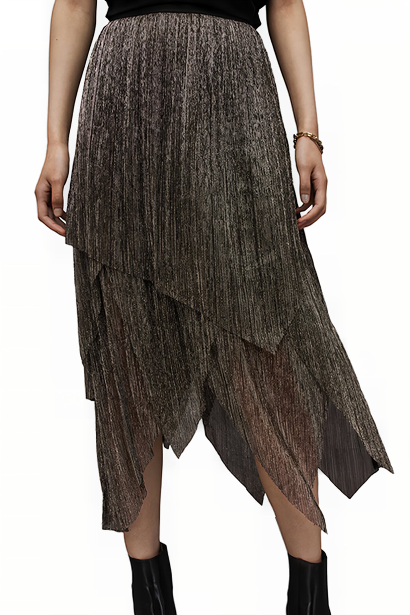 VEENA SKIRT BLACK GOLD 7
