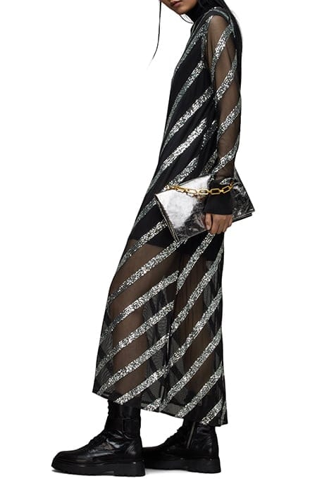 JUELA MESH DRESS BLACK/SILVER 5