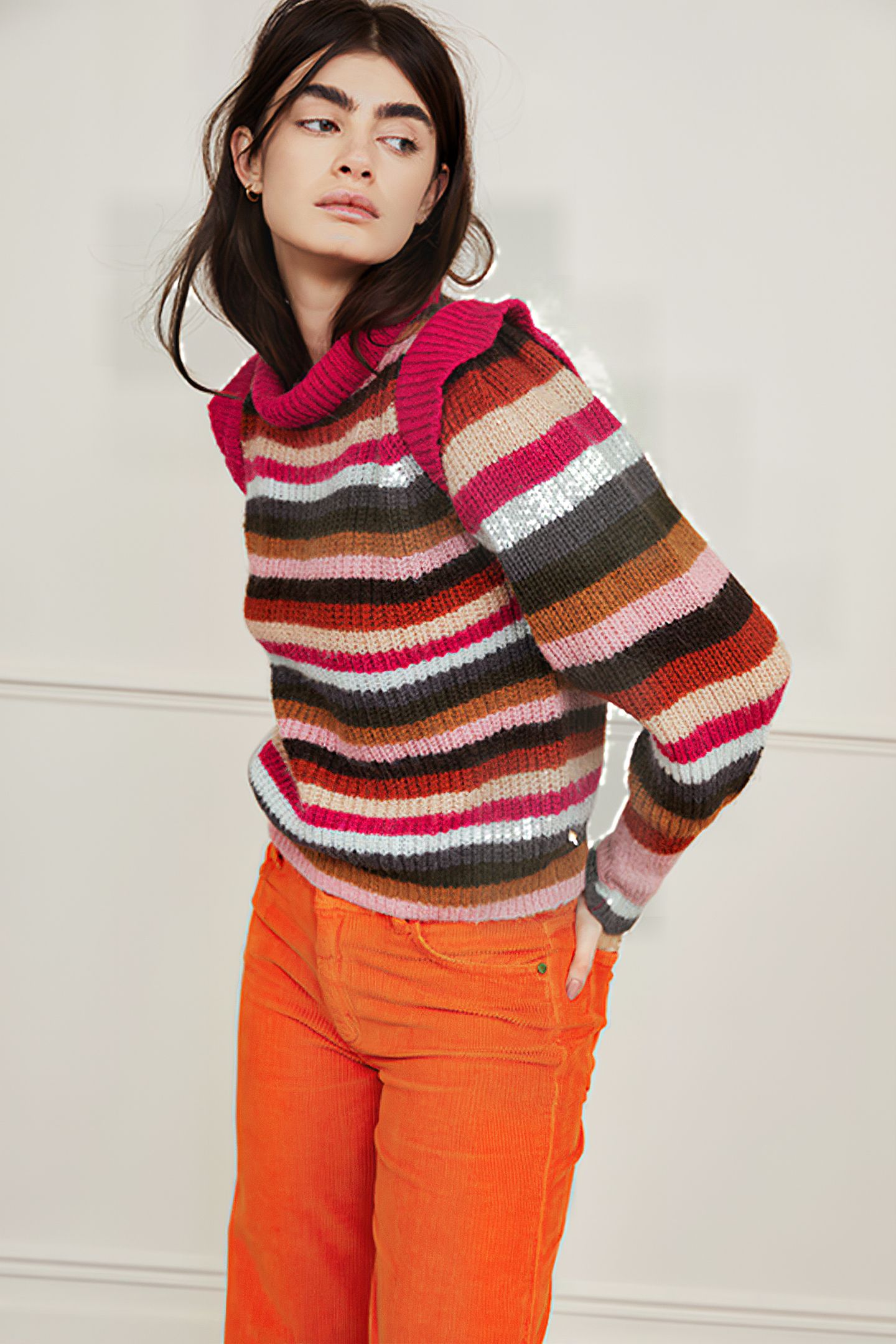 RAINBOW PULLOVER MOUNTAIN GREEN/ORANG 6