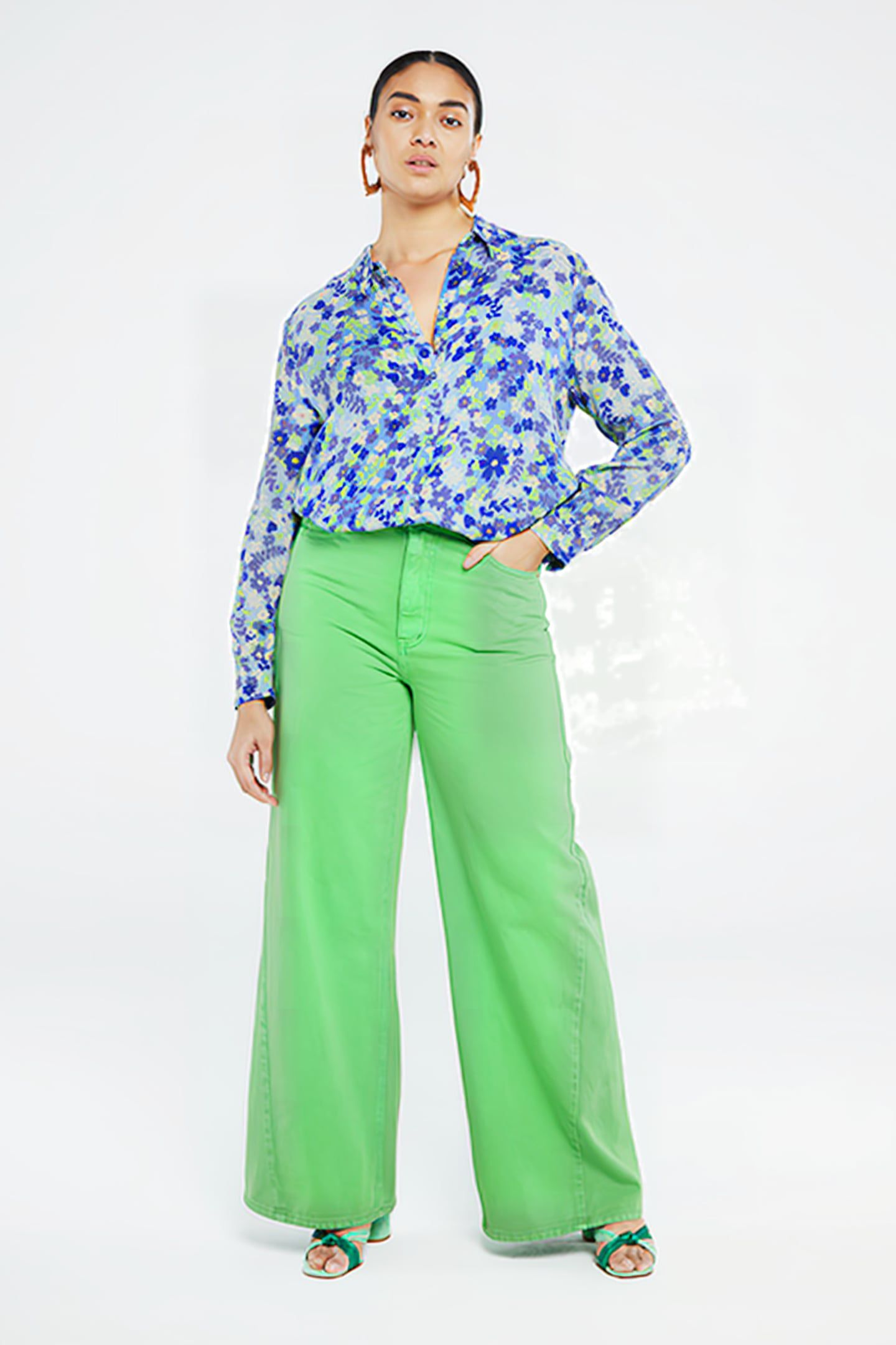 LOT BLOUSE RIAD BLUE/ACAPULCO G 2