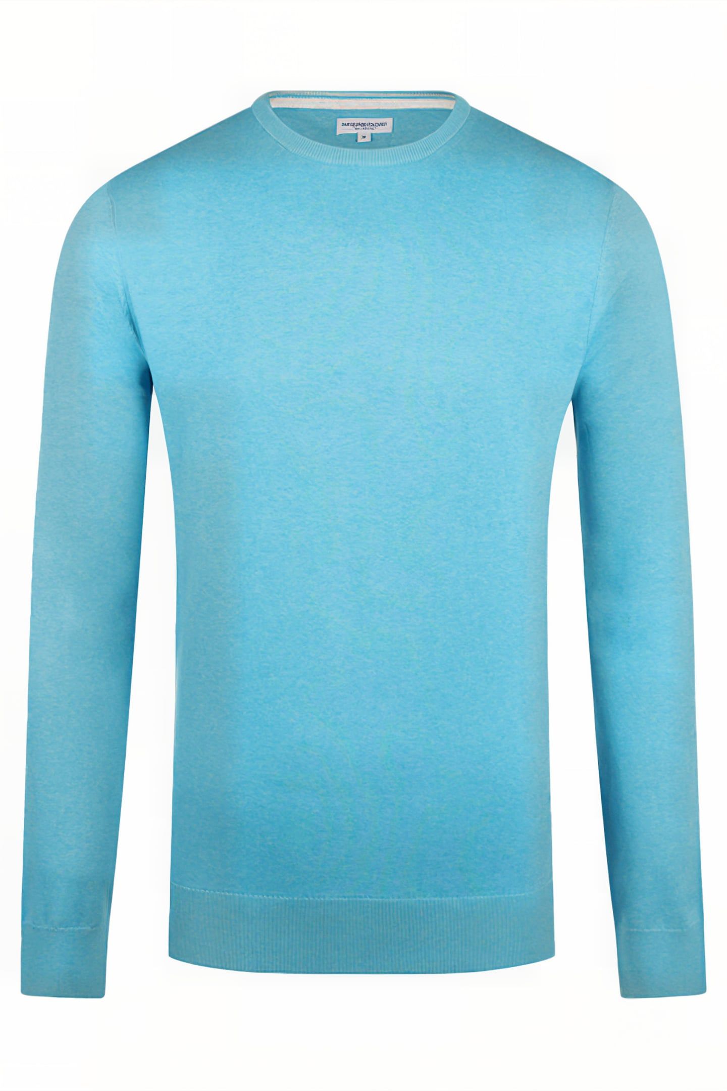 C NECK SWEATER AQUA 1