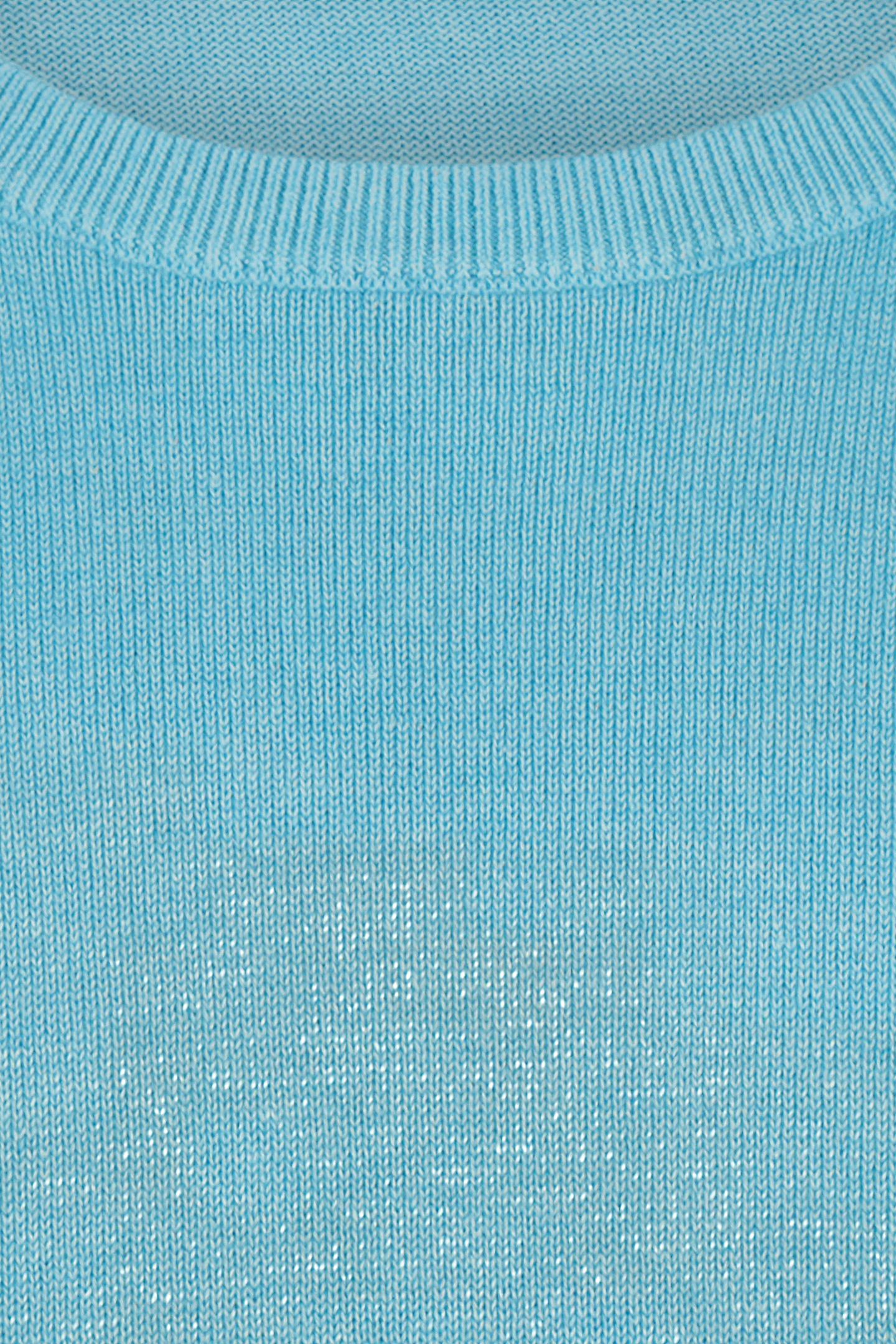 C NECK SWEATER AQUA 3
