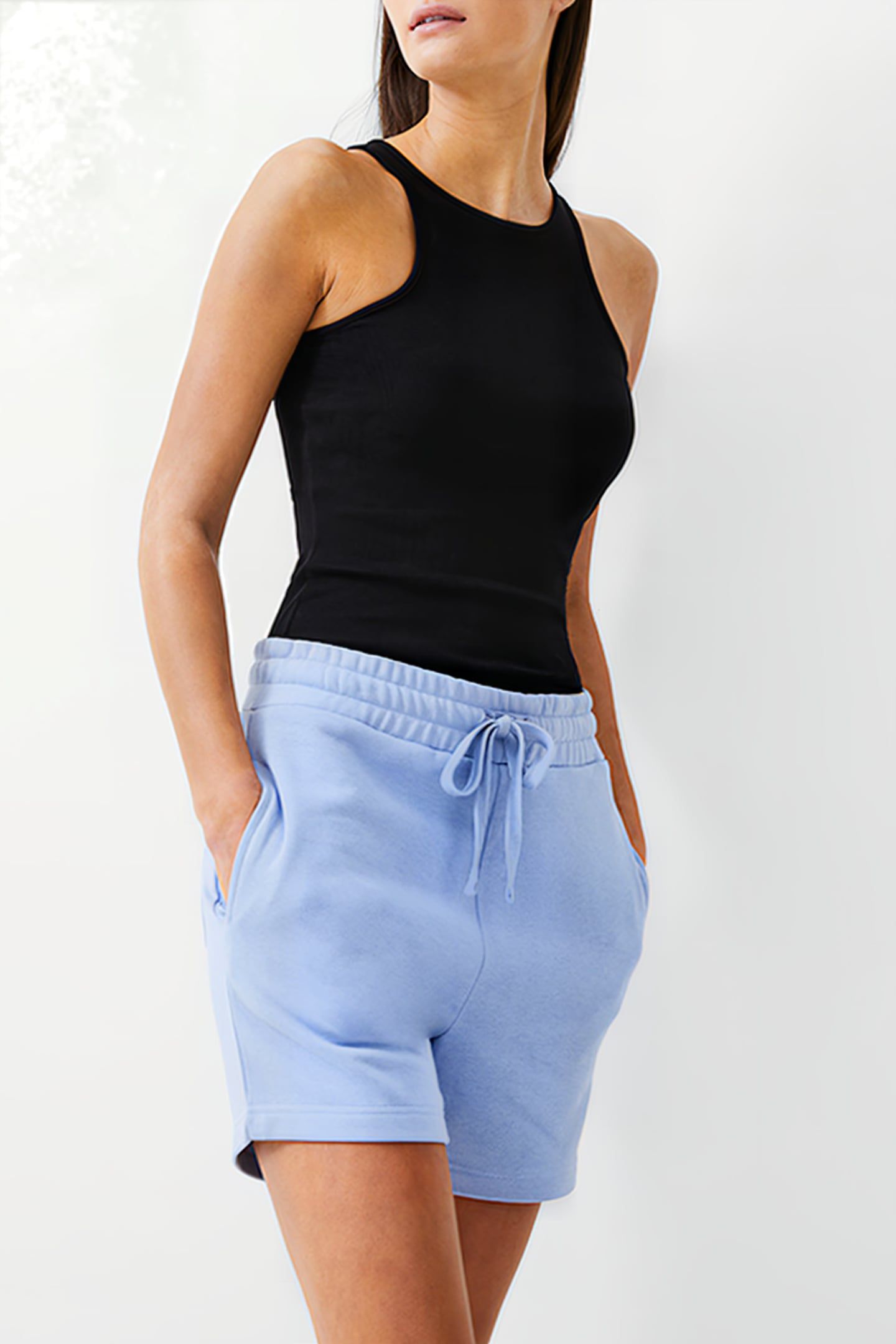 FC SWEAT SHORT WASHED BLUE 1