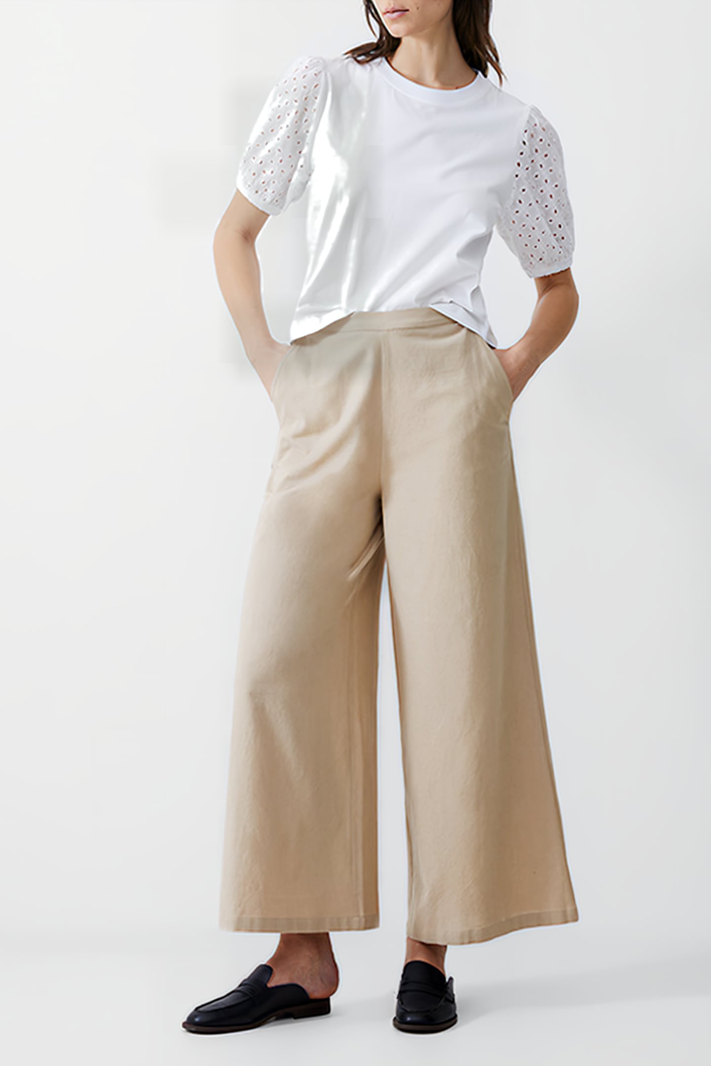 WIDE LEG LINEN TROUSER INCENSE 2