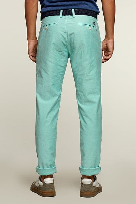 SLIM FIT COTTON CHINO PISTACHE 2