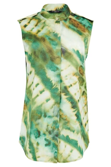 MARCIANO BY GUESS THE ICON SLEEVELESS ELUSIVE TOP PRINT 4