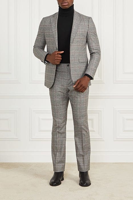 MARCIANO BY GUESS SEAN NOTCH BLAZER BLACK/WHITE/RED CHECK 5