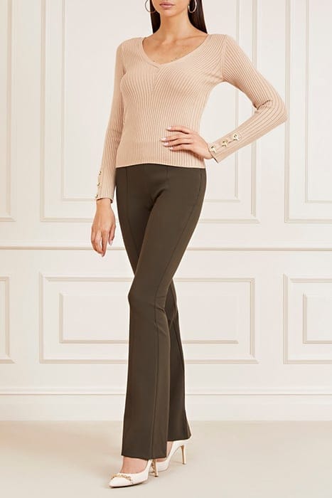 MARCIANO BY GUESS THE NEW CHLOE PANT OLIVE BRANCH 3