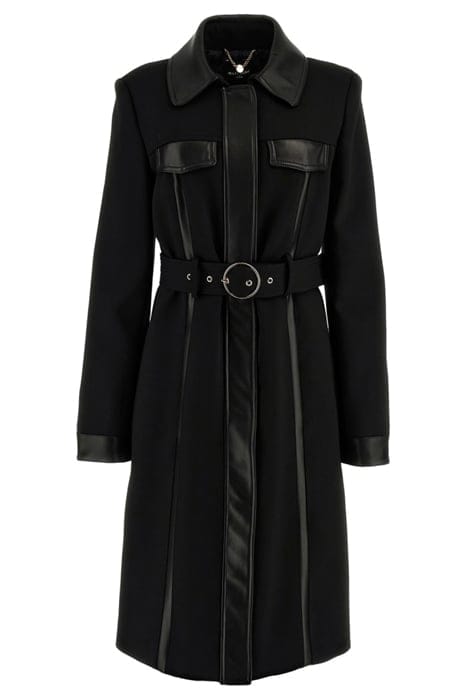 MARCIANO BY GUESS MADDY TRENCH JET BLACK 3