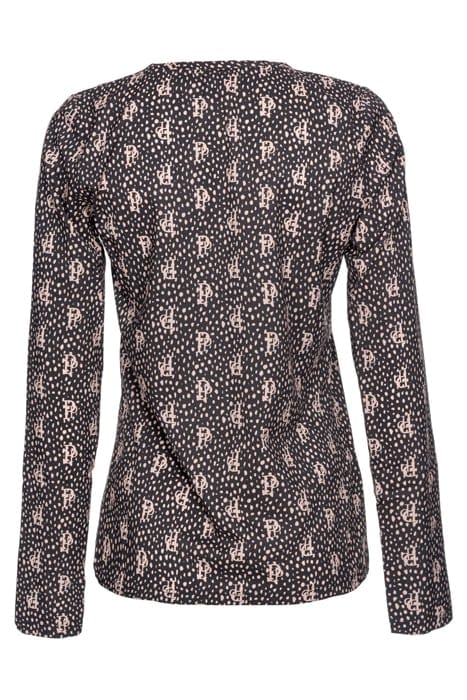 MUSA BLUSA GEORGETTE STRETCH M BLACK/NUDE 2