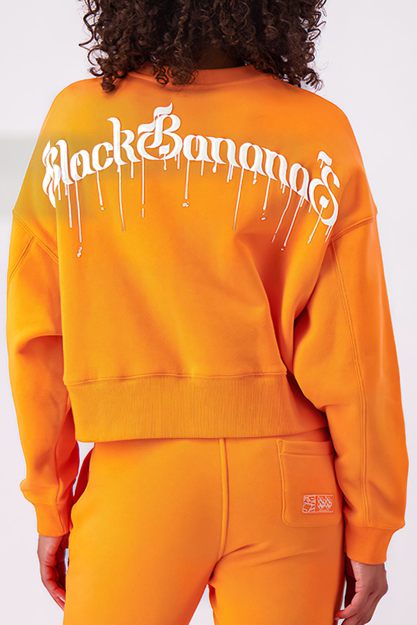 DRIPPING CREWNECK SWEATER ORANGE 2