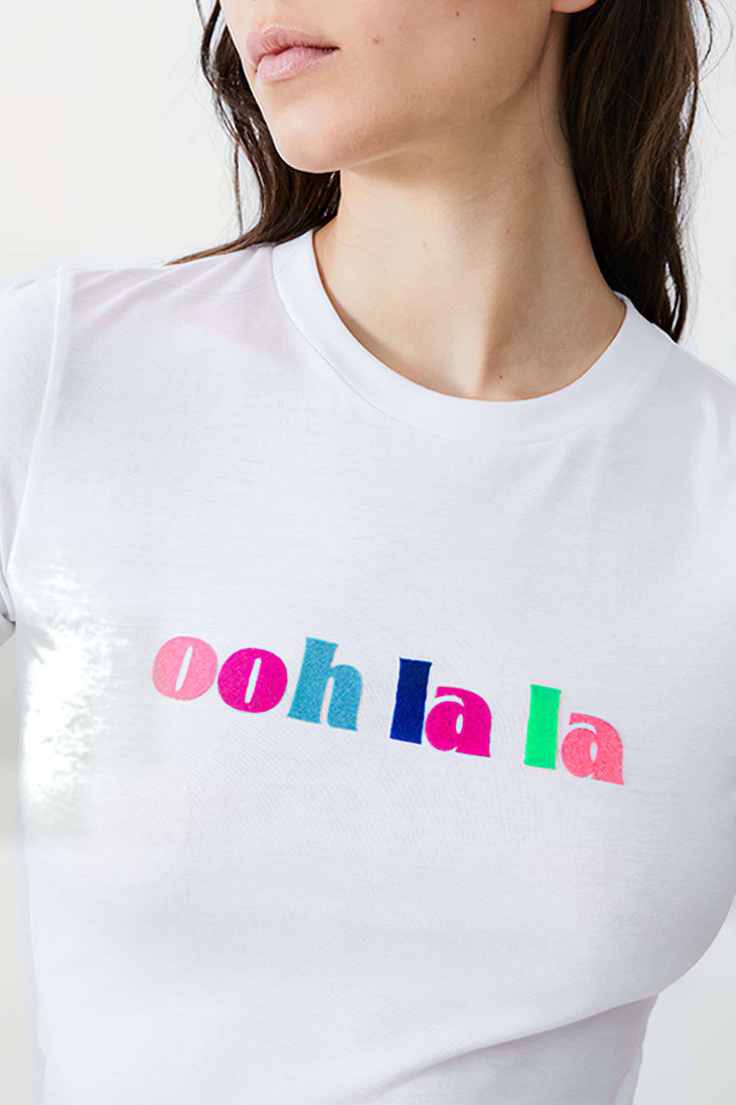 OOH LA LA FITTED TEE WHITE 4