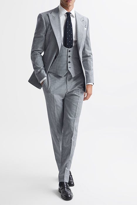 GRANGE HORS NAVY/WHITE WAISTCOAT — SLIM FIT 5