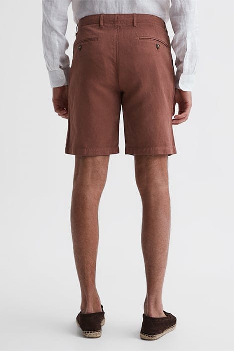 EZRA CASUAL SHORTS RUST — 2
