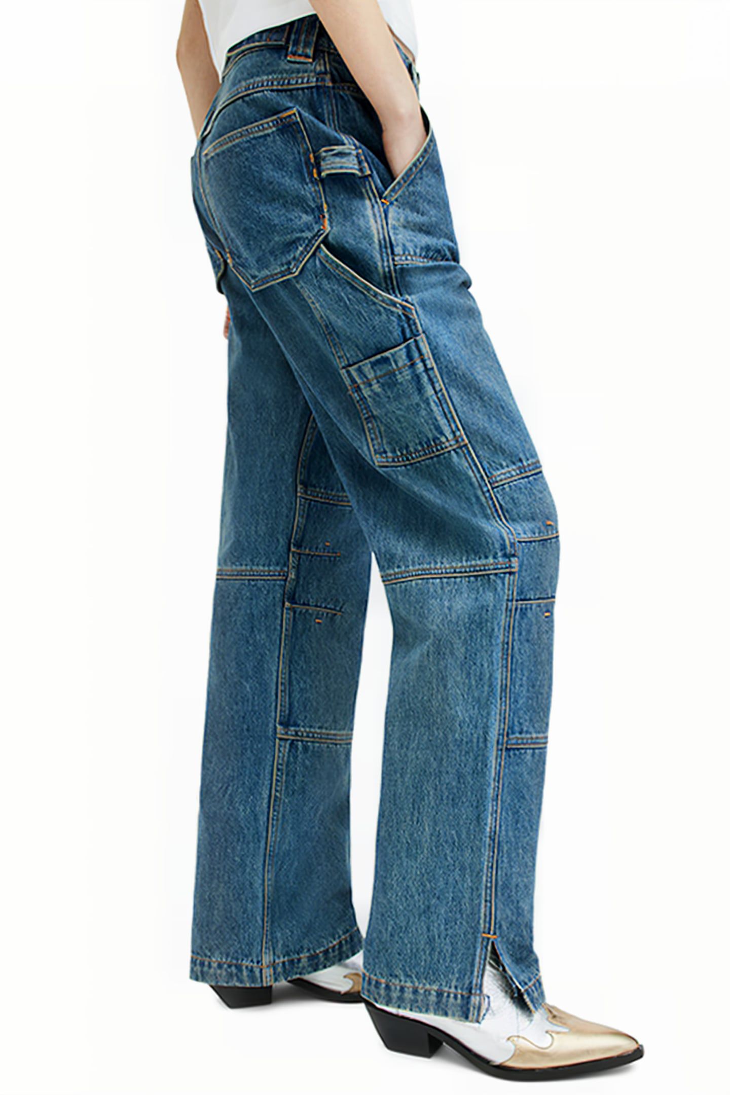 FLORENCE CARGO TROUS VINTAGE INDIGO 6