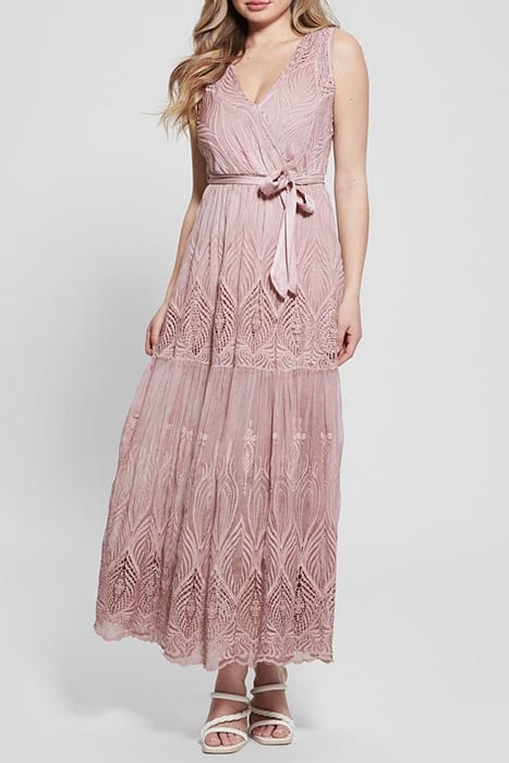 MARCIANO BY GUESS SL PAM EMBRO LONG DR VINTAGE BLUSH MULTI 6