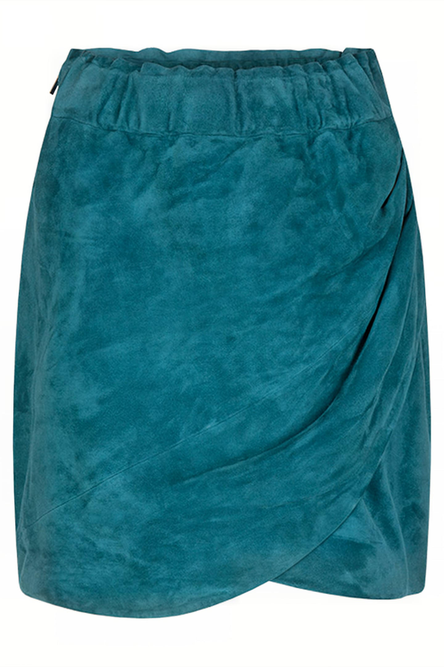 D6JAZ SUÈDE SKIRT TEAL 4