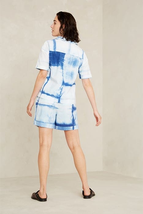 MARISOL SHORT SHIBORI NATURAL INDIGO 2