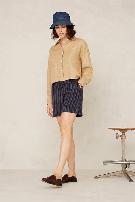 BANGJA BLUE LINEN STRIPE 2