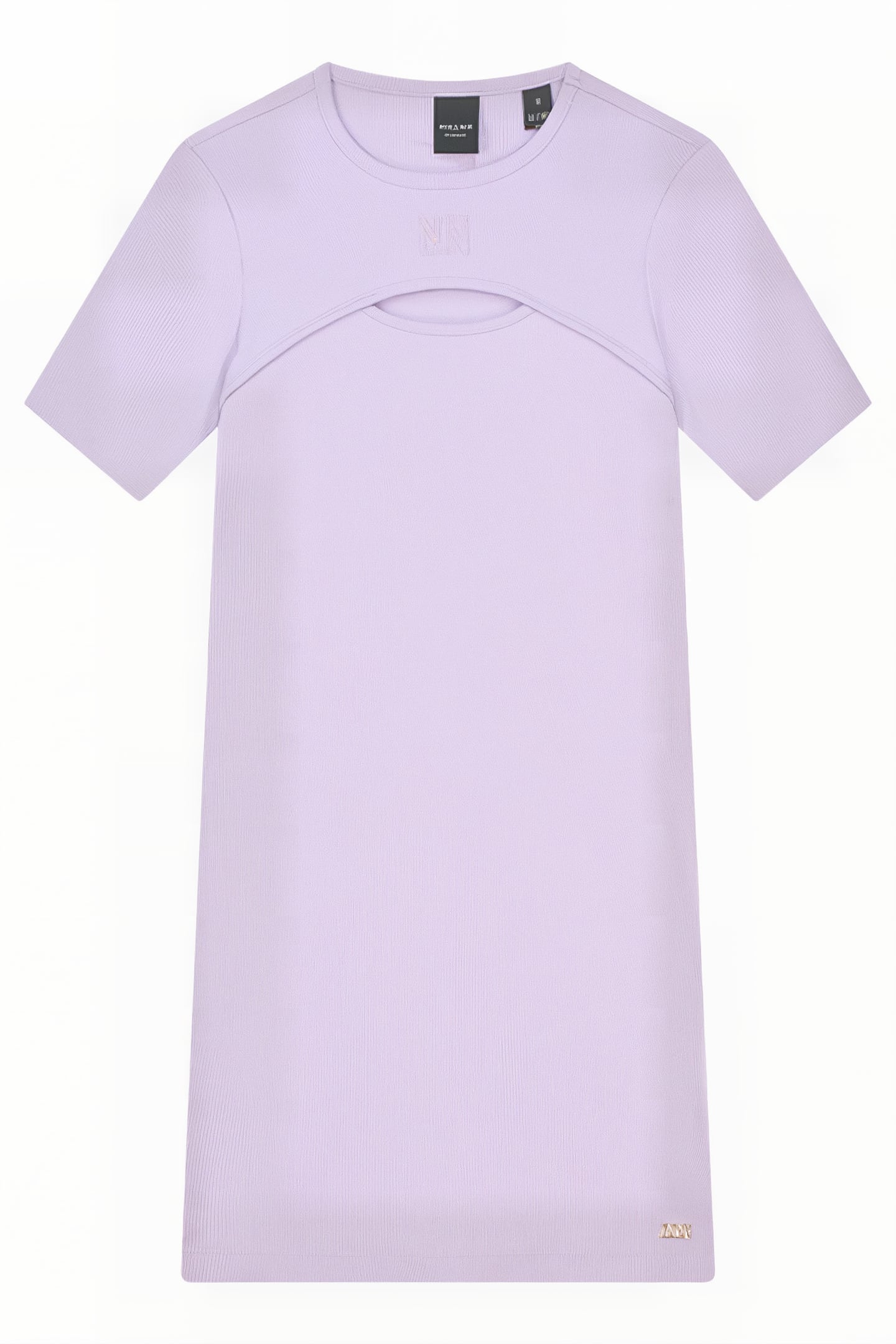 NN CUTOUT RIB DRESS FRESH LILAC 1